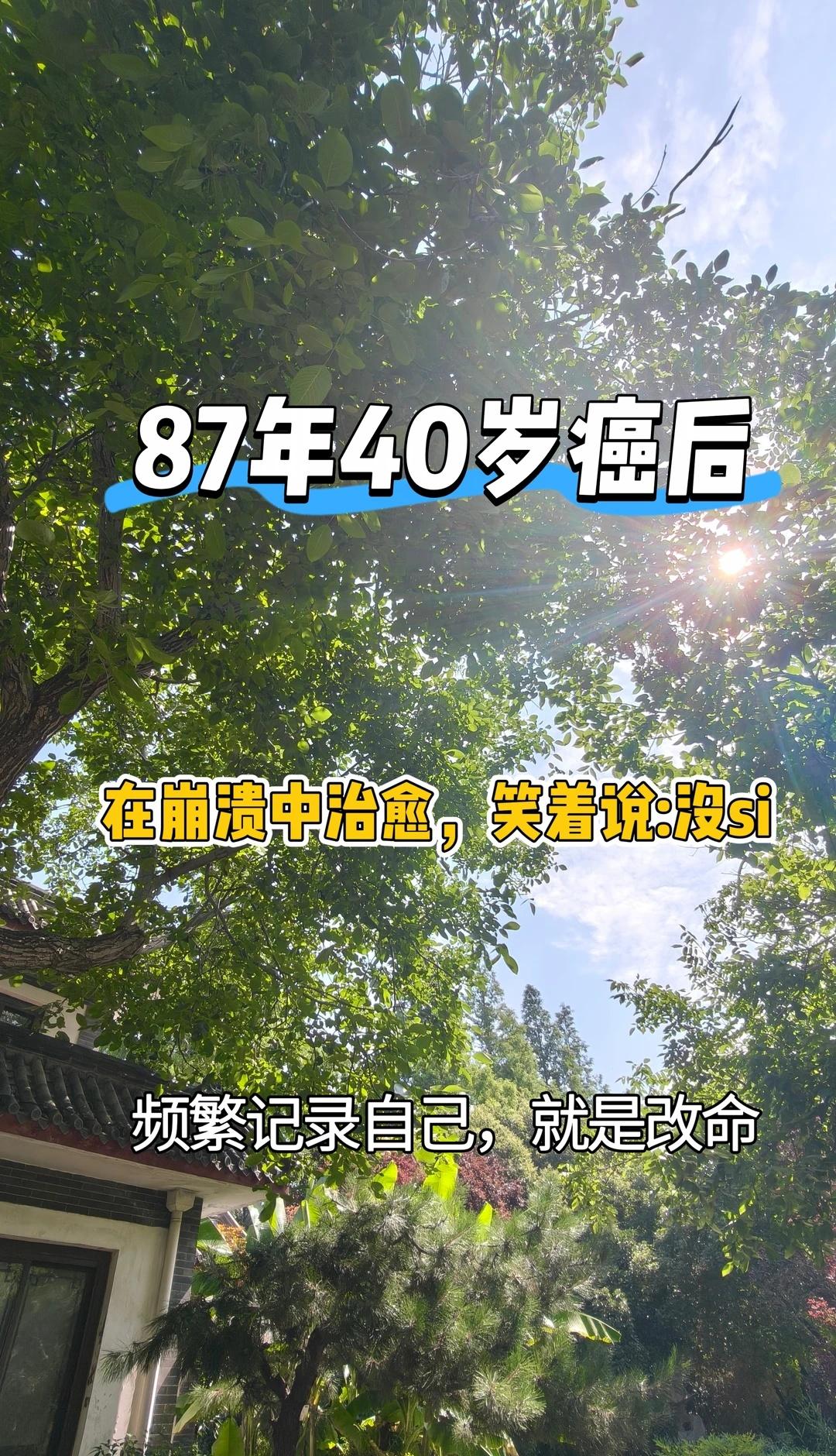 87年40岁癌后，频繁记录自己，胜过疗愈
看着两年前自己拍的视频，
泪水模糊了我