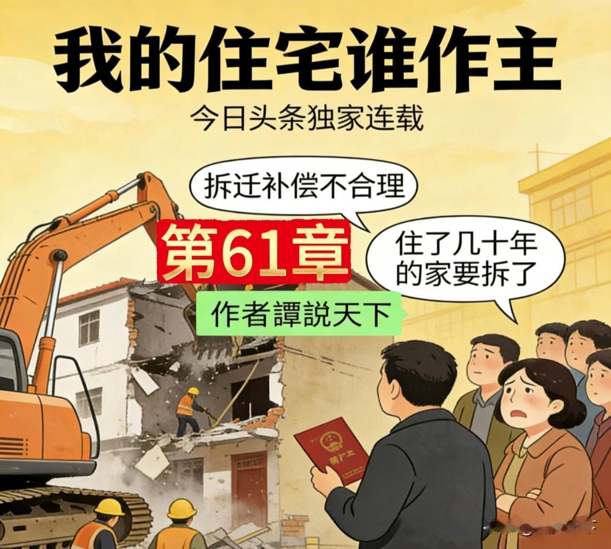 我在钢丝绳上跳舞，还能跳下去吗?
今天的长篇连载《我的住宅谁做主》第 61 章发