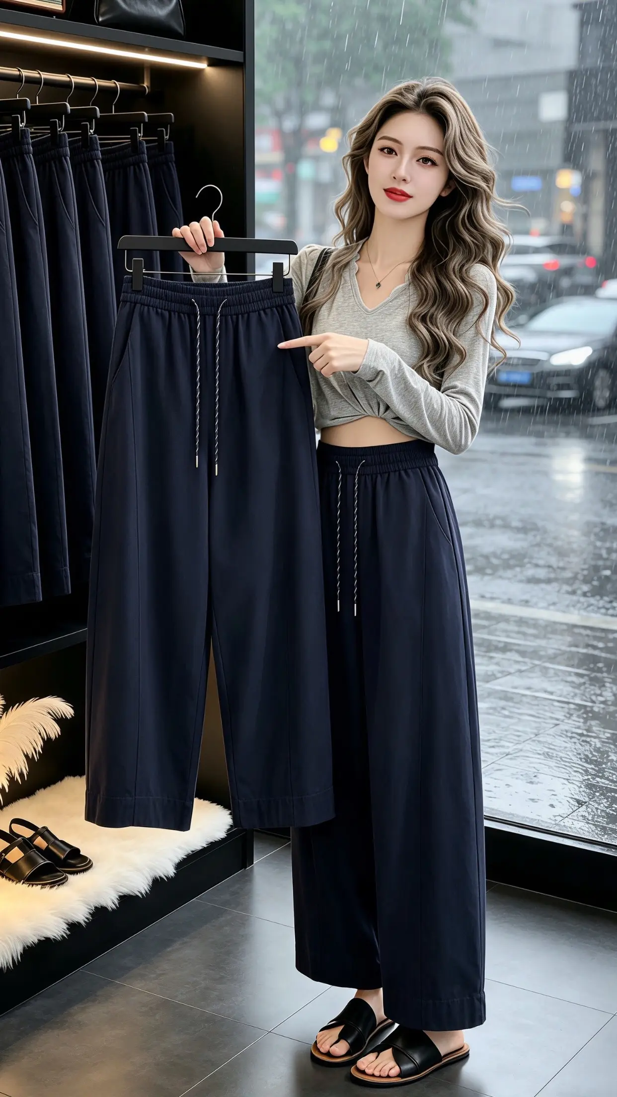 修饰腿型的裤子 百搭神裤人手一条 这才是女生们想找的裤子吧 慵懒阔腿运...