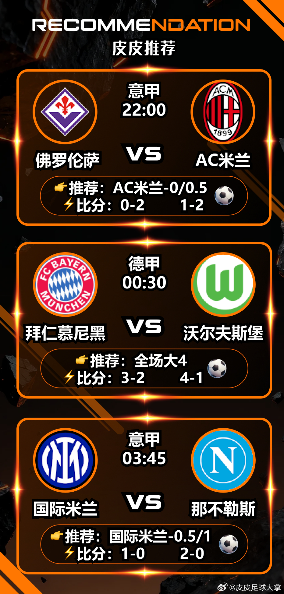 昨日战绩炸裂！3 中 2 稳如狗 + 私房菜 10 中 8 狂飙！今日 3 场精