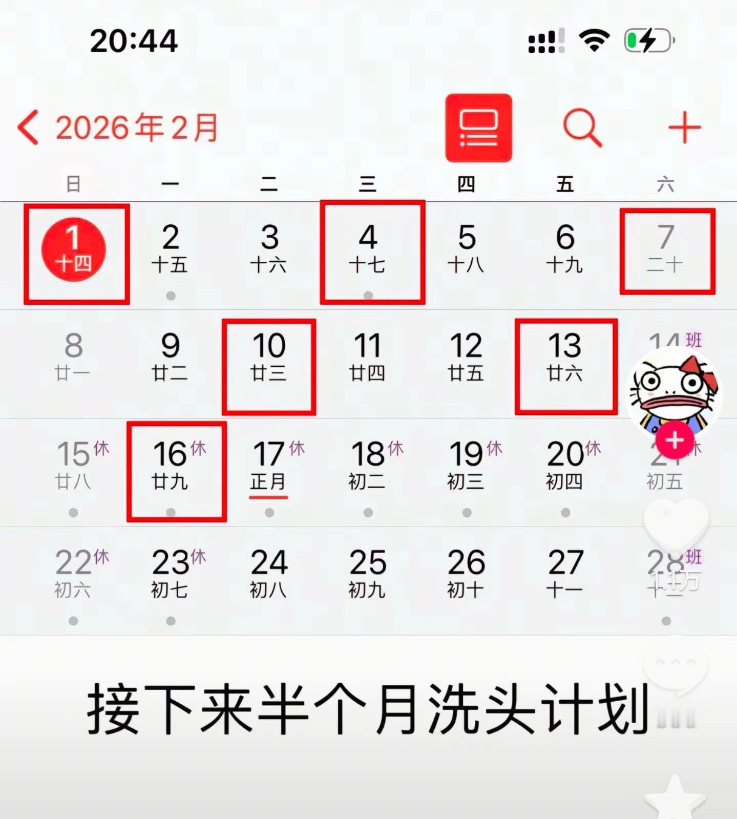 今天安排洗头迎新年你们都洗了吗今天又要集体洗头了