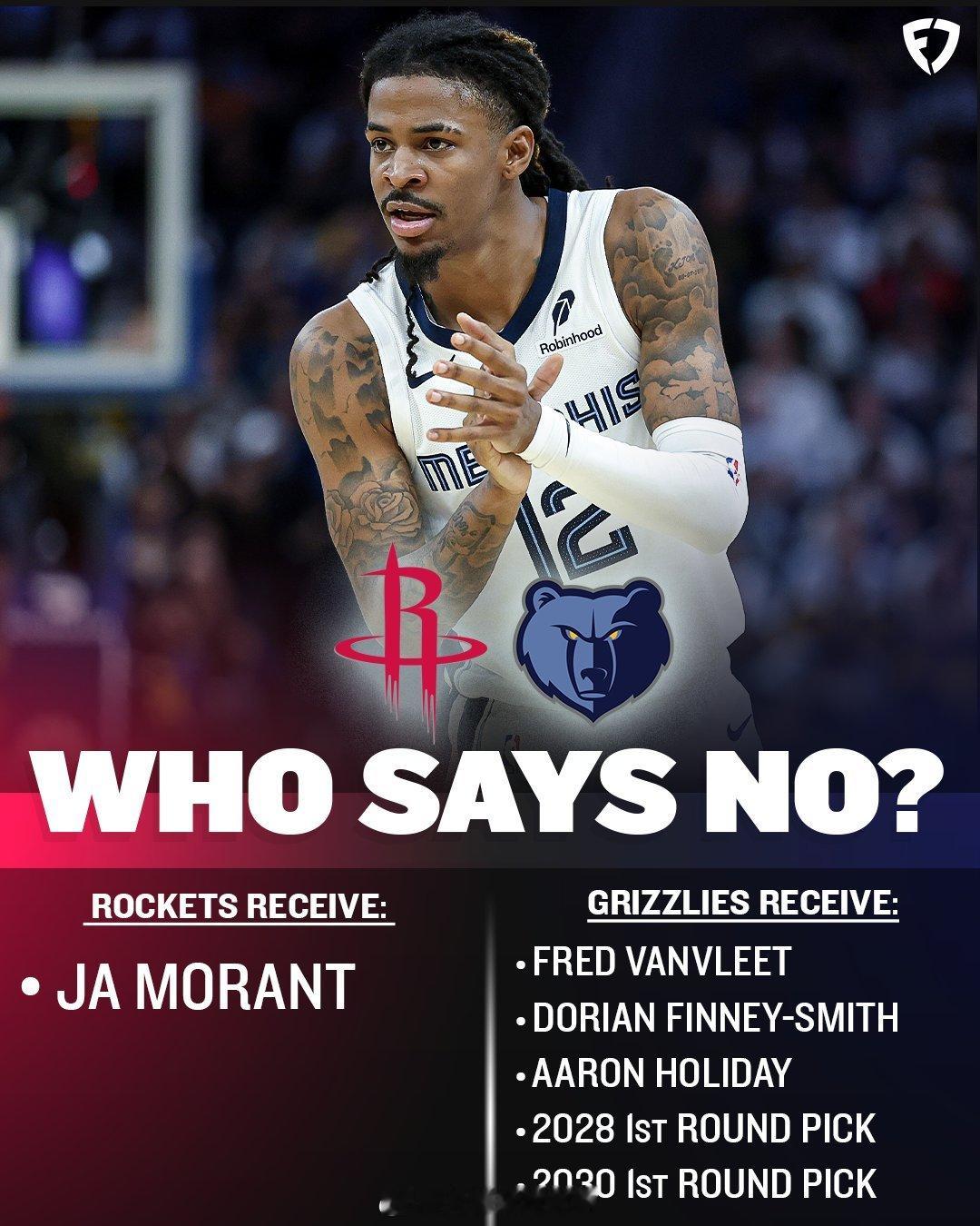 假设范弗利特同意被交易，换吗[doge][doge][doge]火箭[超话]休斯