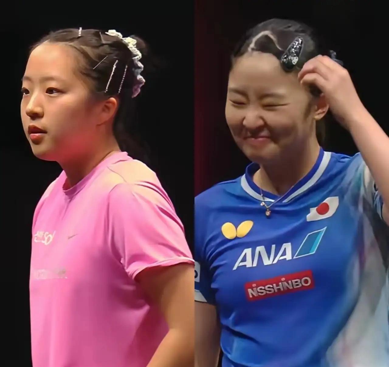 【张本美和横扫申裕斌，快要到八败之交了】多哈冠军赛女单首轮，日本选手张本美和以3