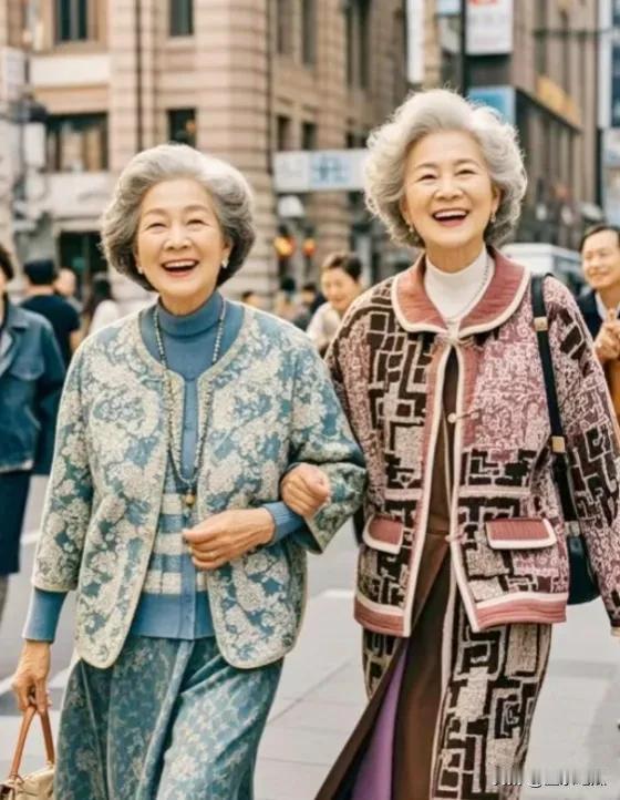 优雅到老也是一件很幸福之事，有人说年纪大了不应该穿着华丽漂亮的衣服，我觉得中老年