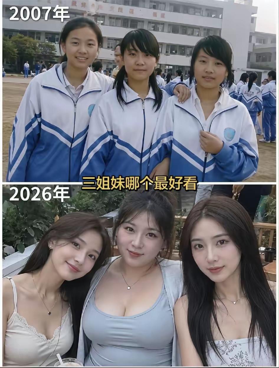 什么叫“女大十八变”？？这就是。