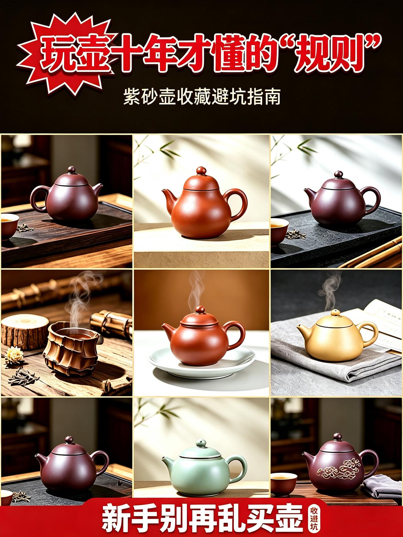 玩壶十年才懂！买紫砂壶别再盯着4样虚东西
新手选壶总被礼盒、职称、印章、获奖证书