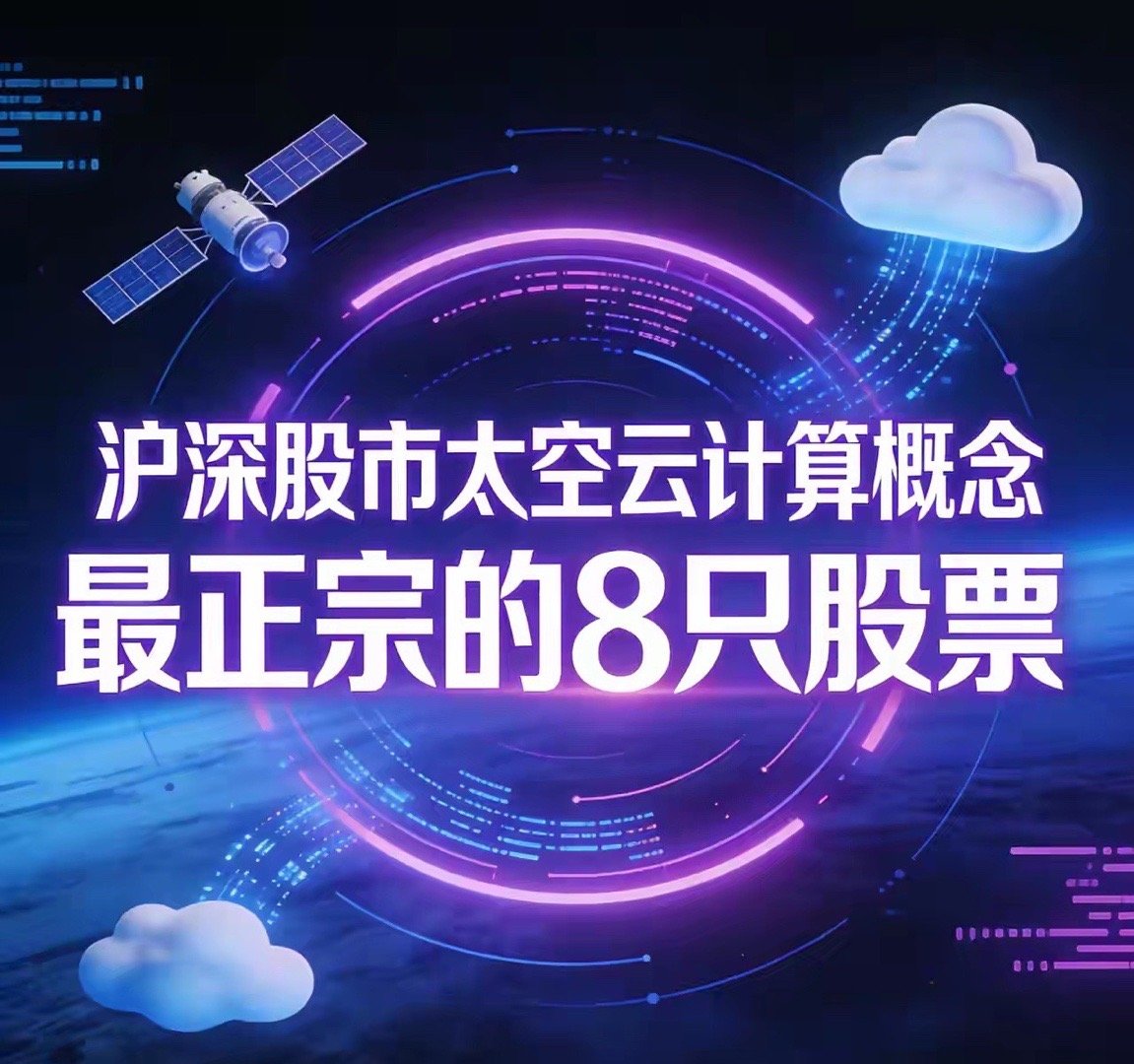 沪深股市太空云计算概念最正宗的8只股票1. 中国卫通(601698)股价：38.