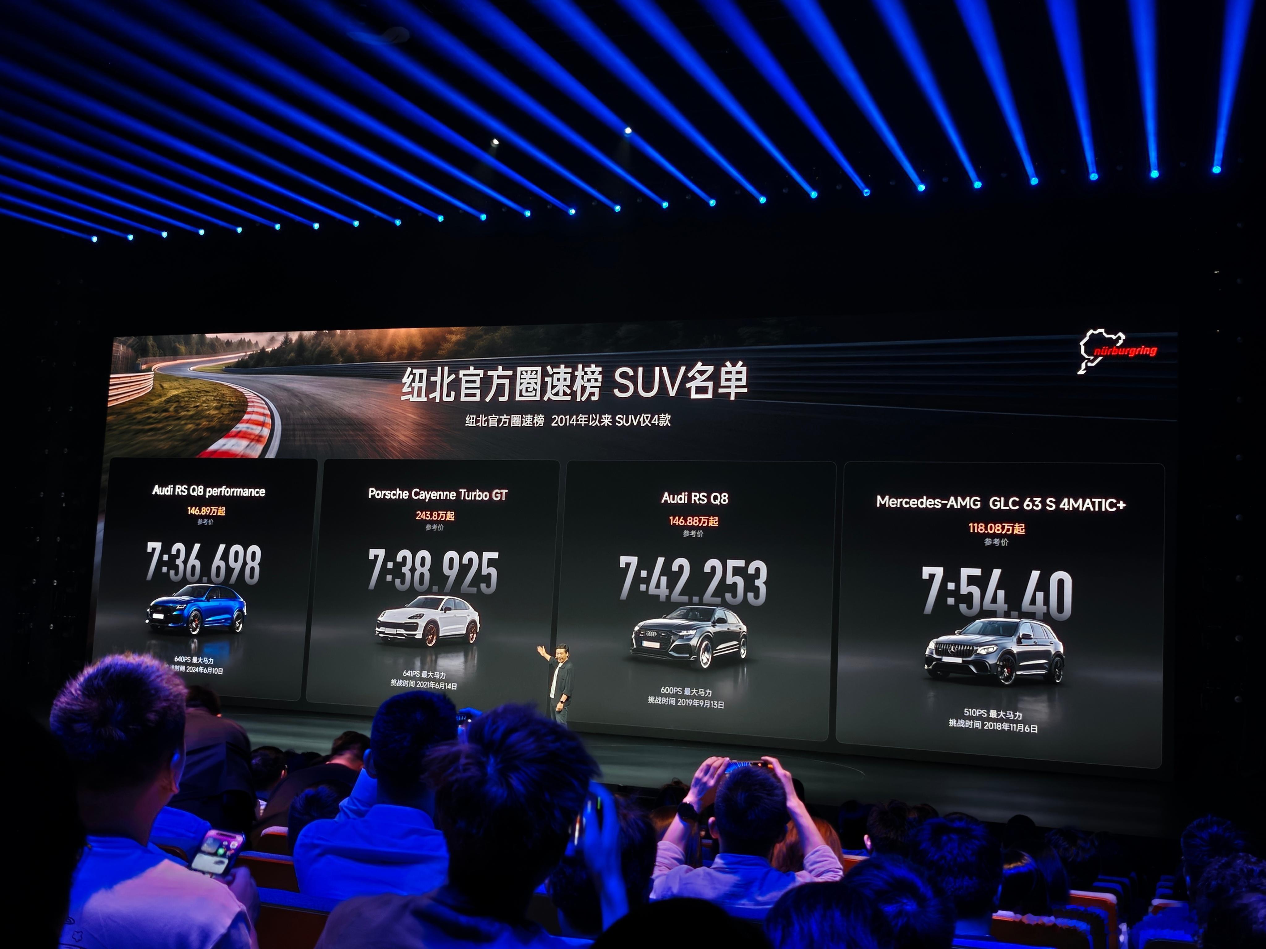 小米YU7GT再破纽北圈速纪录 小米YU7 GT成功打破了纽北SUV排行榜，SU