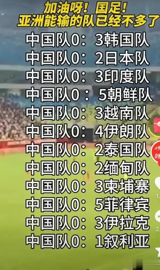 如图：国足涉嫌辱华，要求彻查[加一]
亚洲已经没有国足可以虐打的球队了