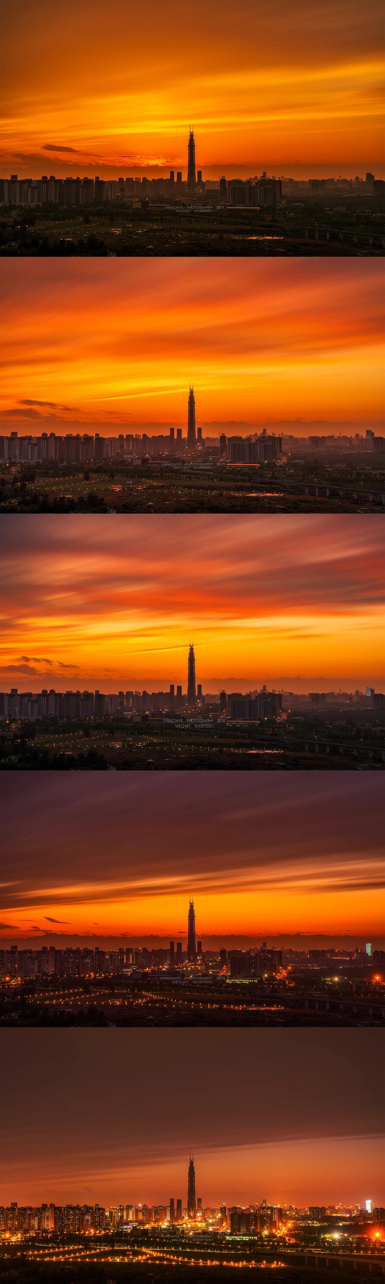 这是今年成都最好的日落，就是这么巧合，恰好我拍了#成都的美丽晚霞# #成都绝美落