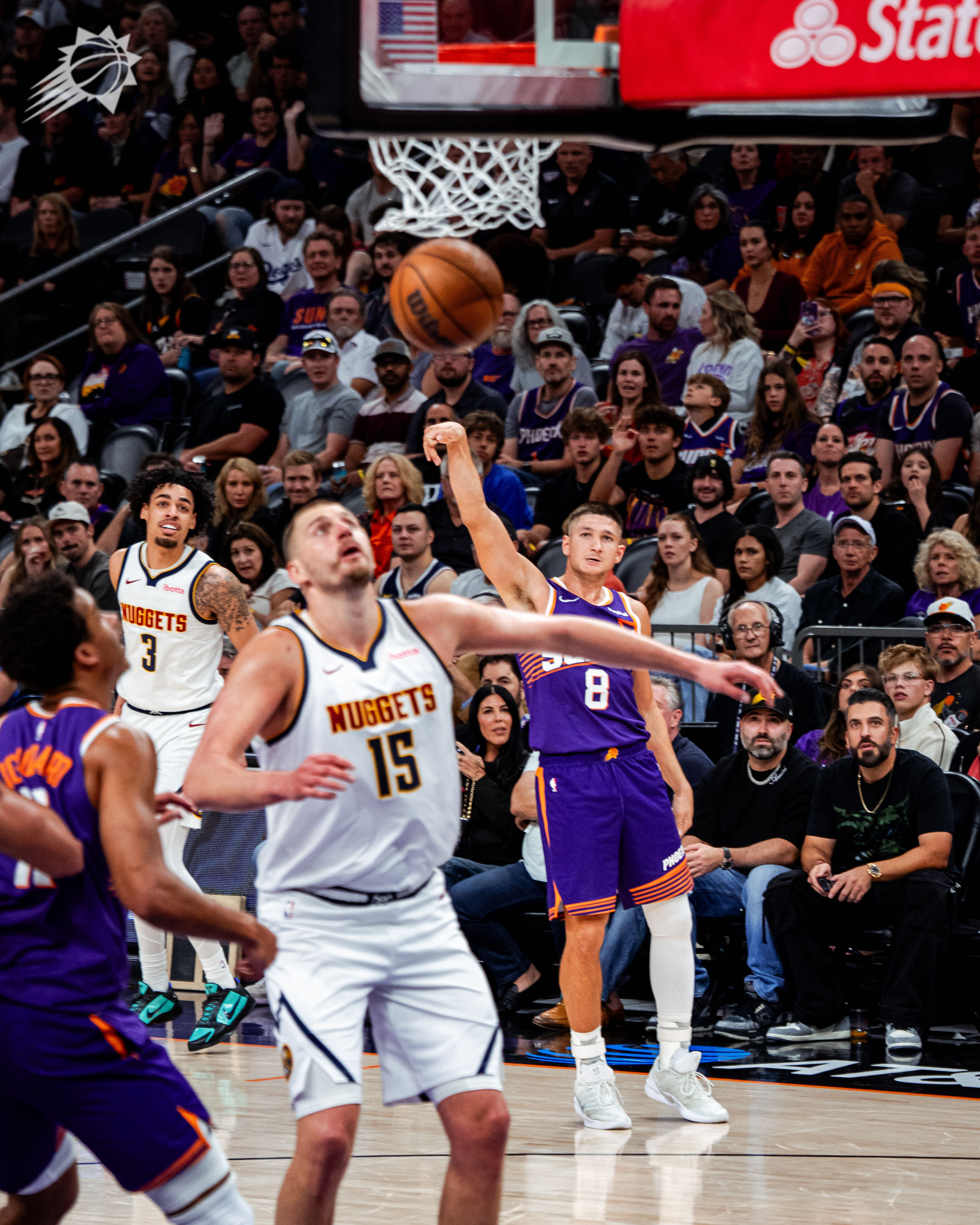 阿伦第四记三分命中🎯菲尼克斯太阳 ｜旭日东升 ｜掘金vs太阳