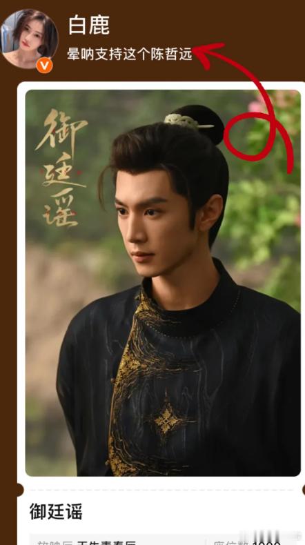 白鹿叫王韵娜晕呐 hhhh白鹿给好友陈哲远新剧云包场给自己的新角色王韵娜取了个可