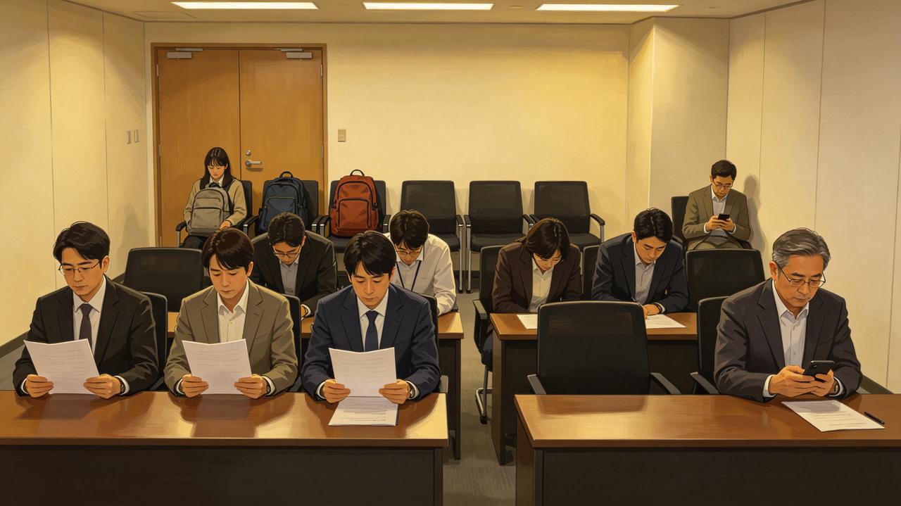 每次部门开会，老陈都坐最后一排角落。
新来的经理很奇怪：“你资历最老，怎么不往前