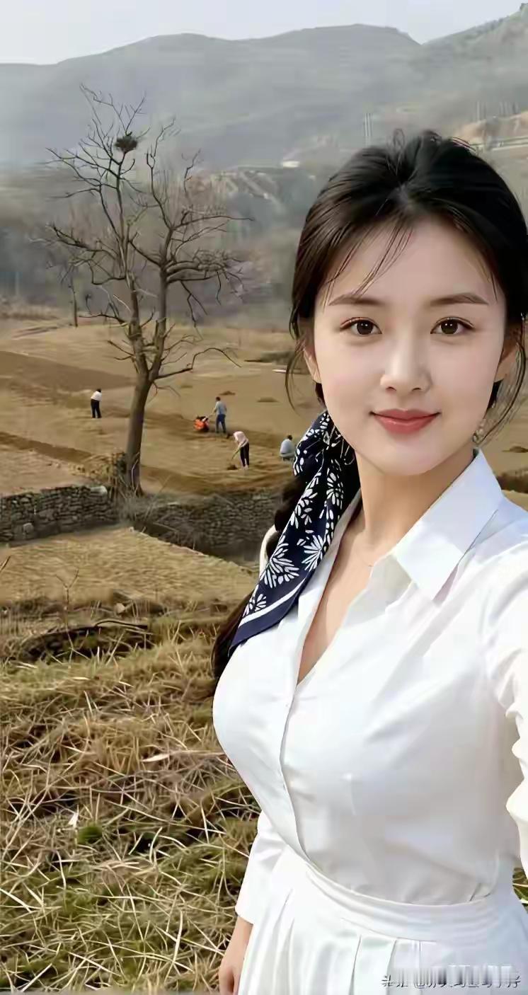 都说江南出美女，其实北方美女也不少。大家看看，这是一个陕北女孩，而且还是农村的。