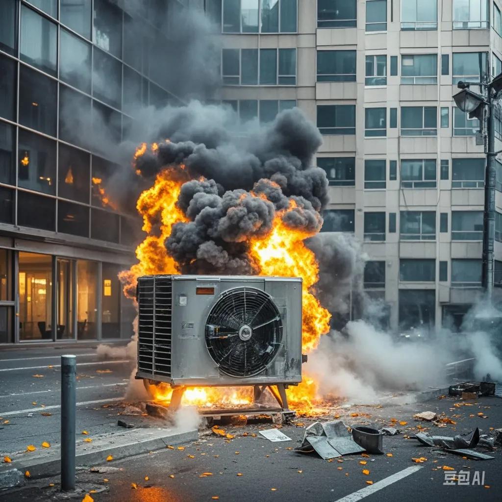 写字楼外空调爆炸致一人身亡！杭州一商务大厦惊现惊魂一幕！维修空调时竟发生爆炸，年