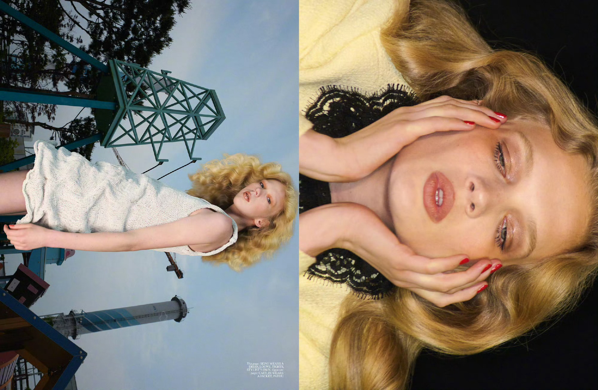 Self Service S/S 2026 春夏刊复古时装大片模特: Signe