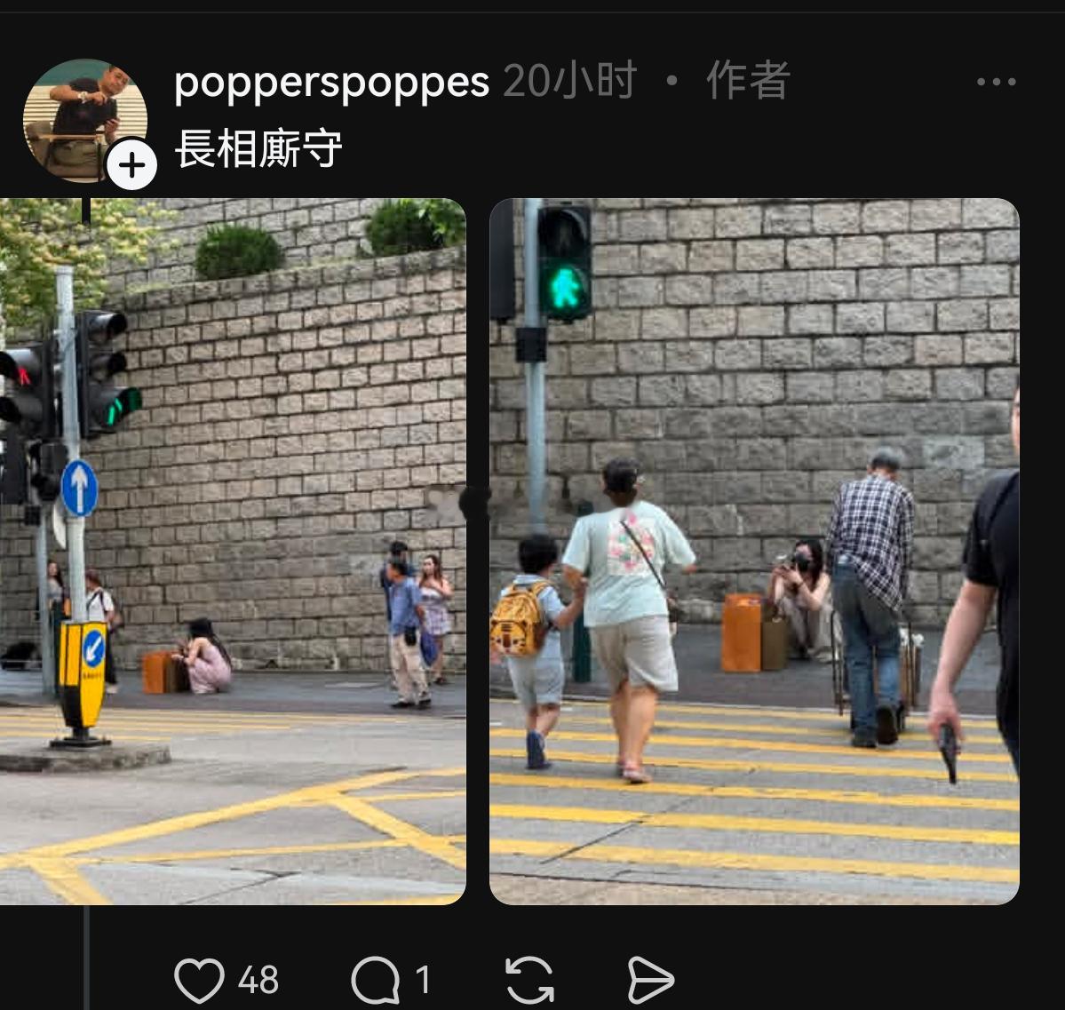 香港男人360度偷拍蹲在地上的女人…… 