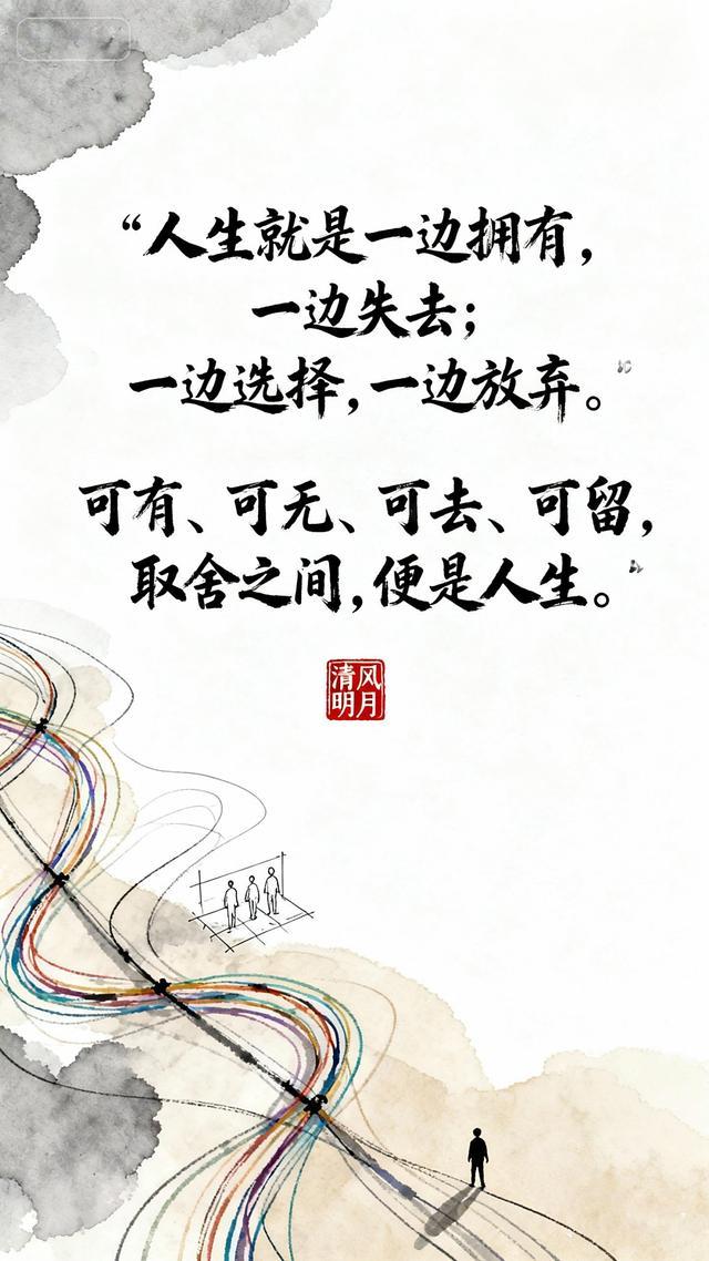 四可人生
     “可有、可无、可去、可留”八字，尽显人生豁达。
      