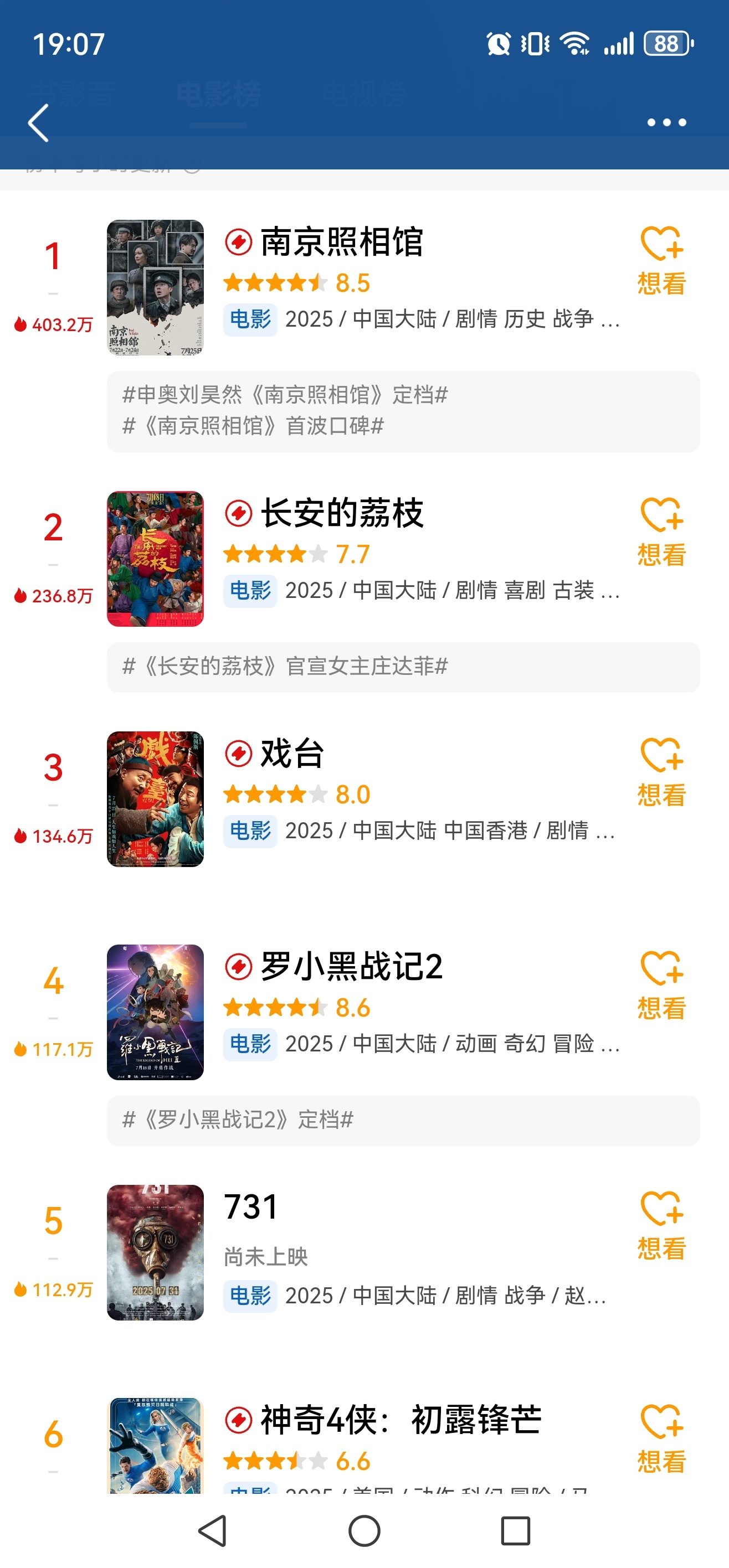 本周末院线新片又出两部高分电影：申奥导演的《南京照相馆》8.5分，陈佩斯编导的《