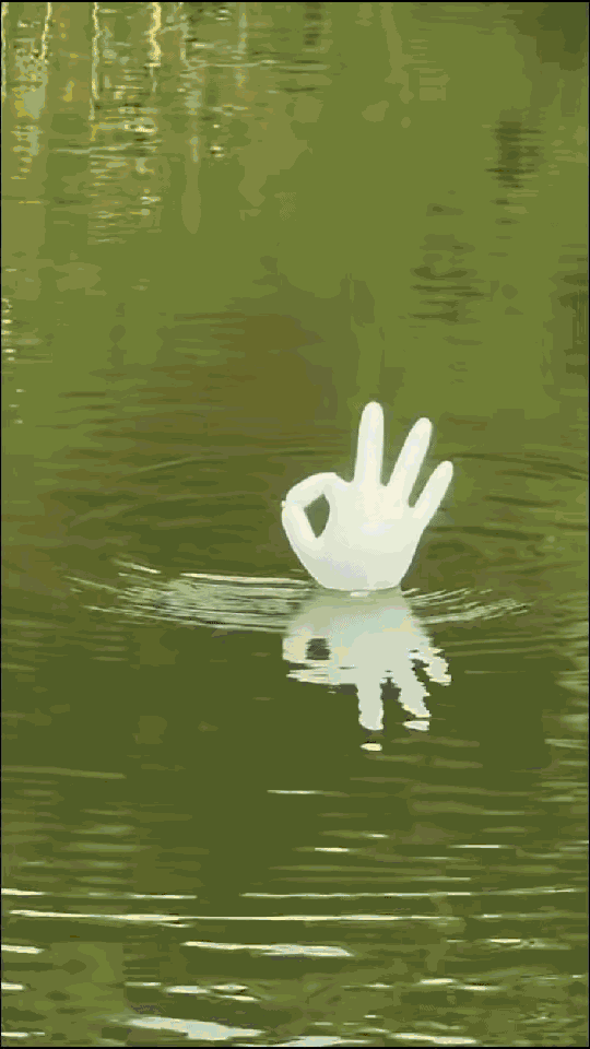 “太有头脑了！”云南，一男子在钓鱼期间，突发奇想，用一次性手套制作了一个钓鱼浮标