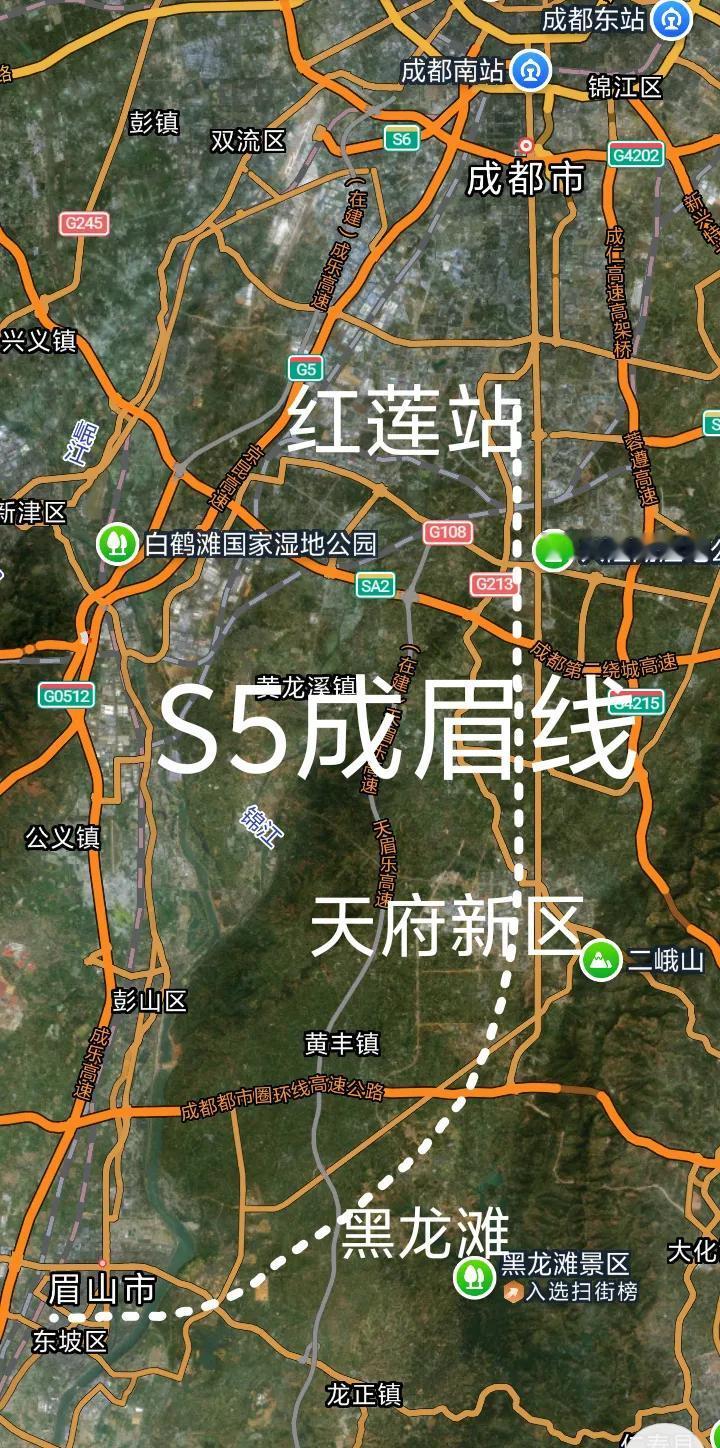 好消息，S5成都经仁寿至眉山市域铁路全线13座车站主体结构均已完成（图三和图四为