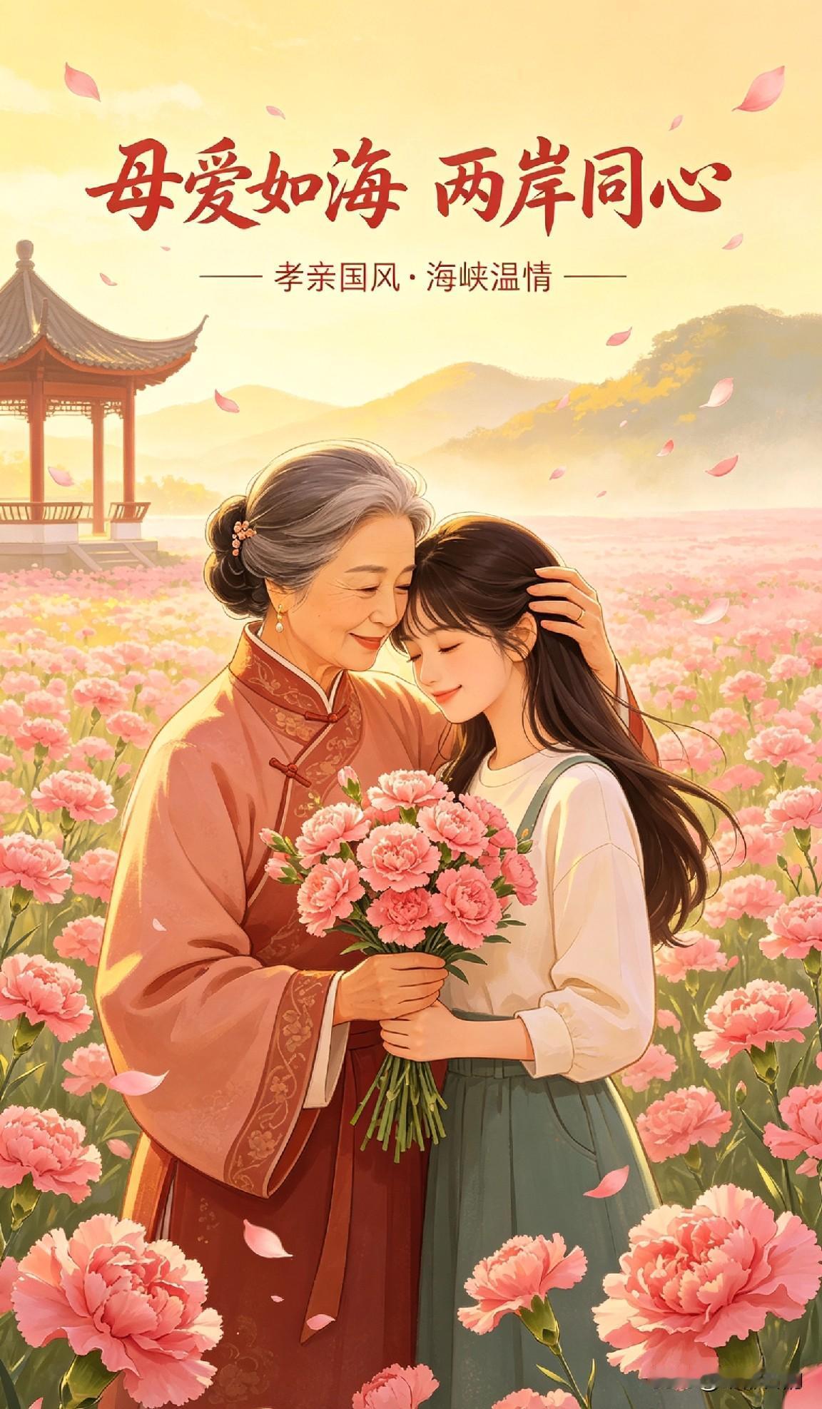 两岸共庆母亲节！
 
2026年5月10日，两岸母亲节同一天到来、同节共庆。
 