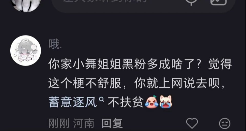 不好意思哦你小舞姐姐可比你这个破网文火多了呢，三舞不扶贫，斗罗大陆不扶贫 