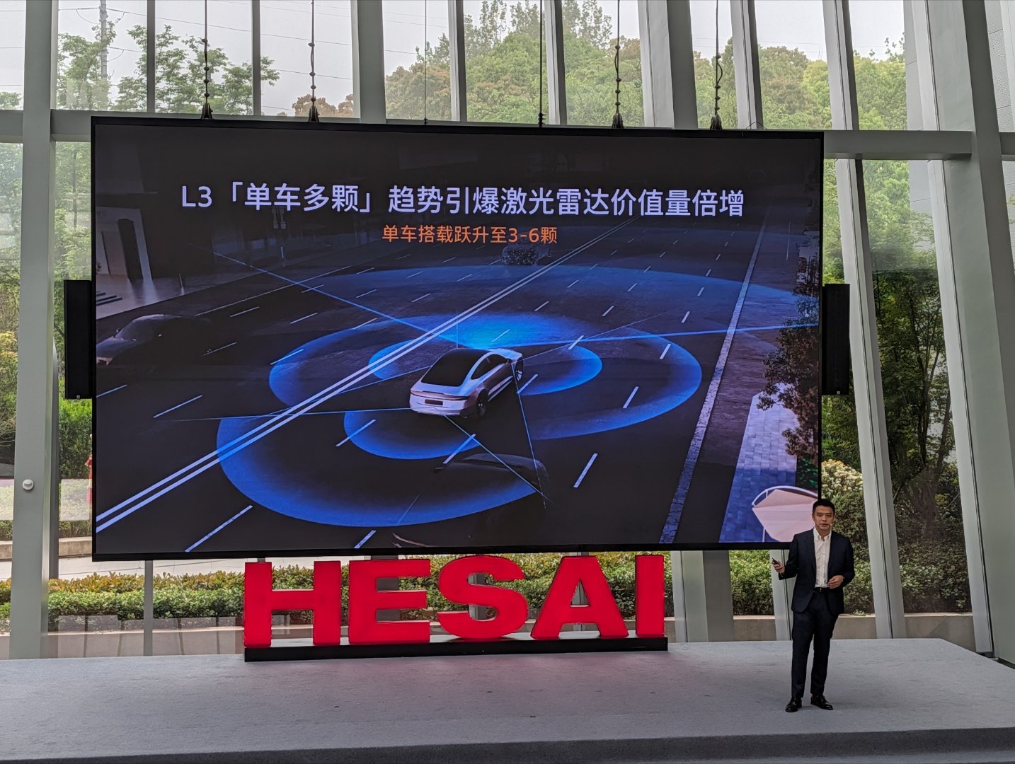 L3不光是激光雷达的线数和单价高了，而且单车可以搭载3 - 6颗，是激光雷达供应