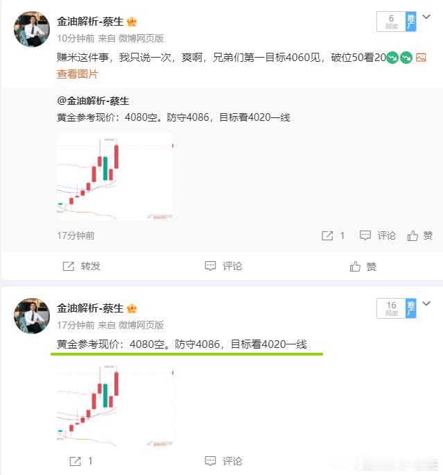 黄金4080，现抵达4068，共获利120点！！交易从来不是一味地死扛，而是耐心