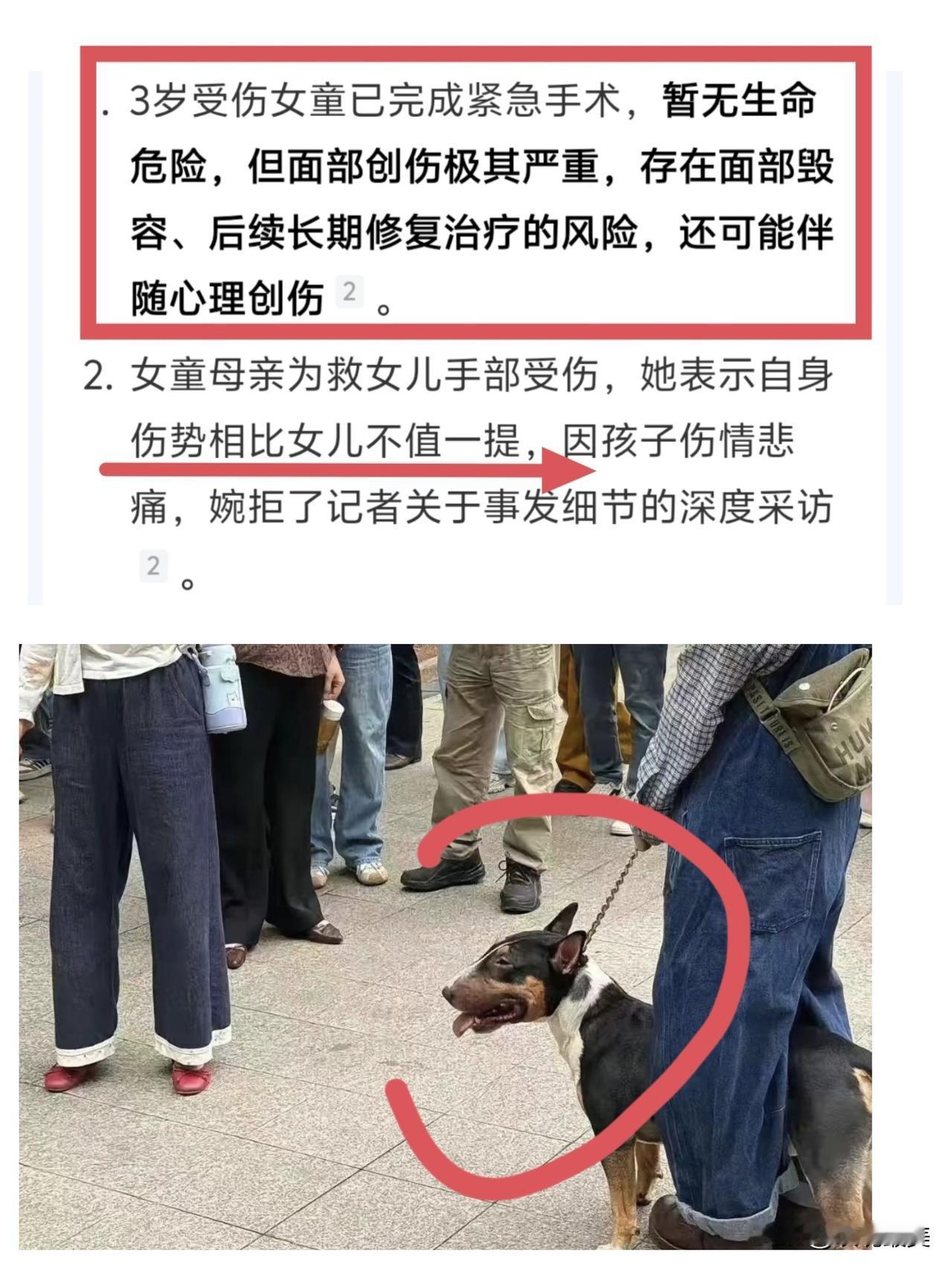 “为母则刚”，
在3岁小女孩母亲身上体现的淋漓尽致！
小女孩的母亲当时为了救自己