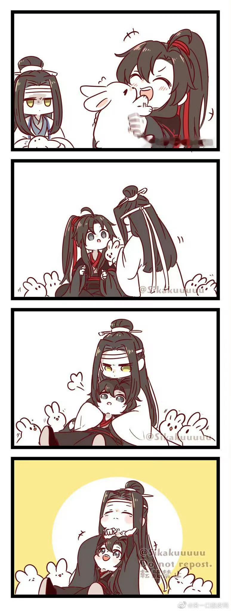 魔道祖师二次元条漫 宁的好友醋叽已上羡！太可爱了X：sikakuuuuu 