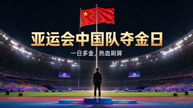 亚运会中国队夺金日！一日多金刷屏，这才是中国力量