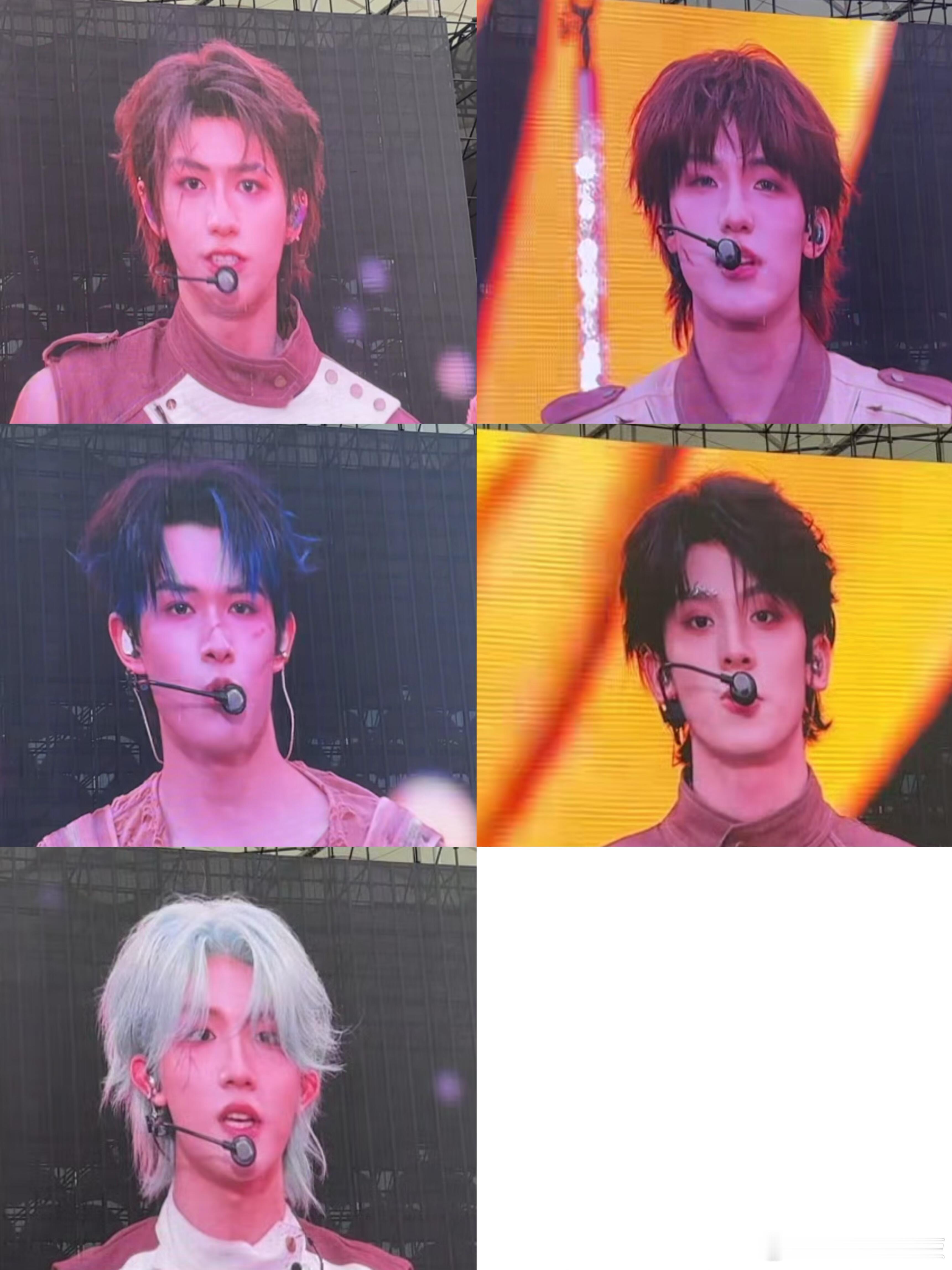 登陆少年TF新年音乐会大屏怼脸生图朱志鑫 张泽禹 张极 左航 苏新皓 