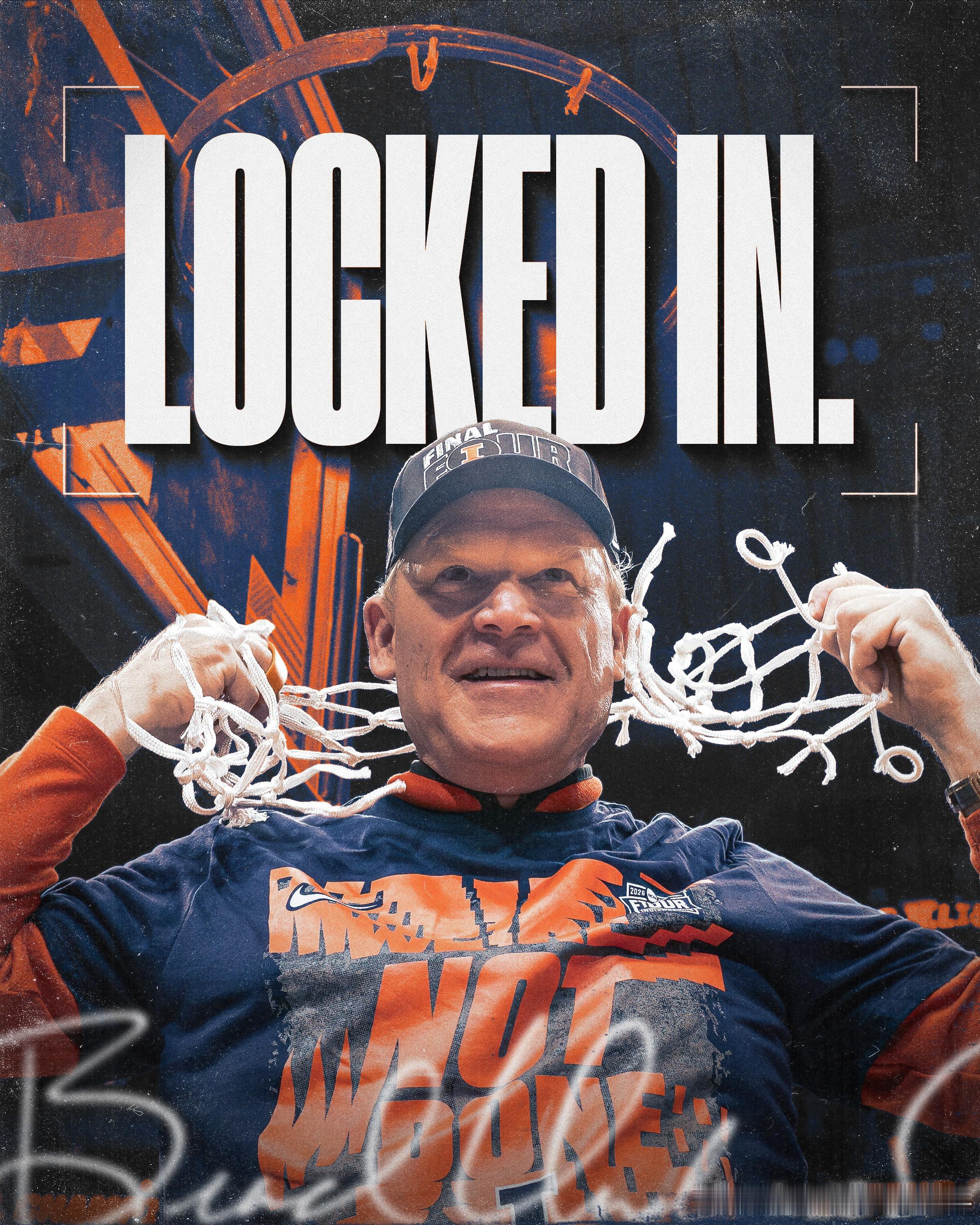 伊利诺伊大学主帅布拉德·安德伍德(Brad Underwood)与球队完成续约新