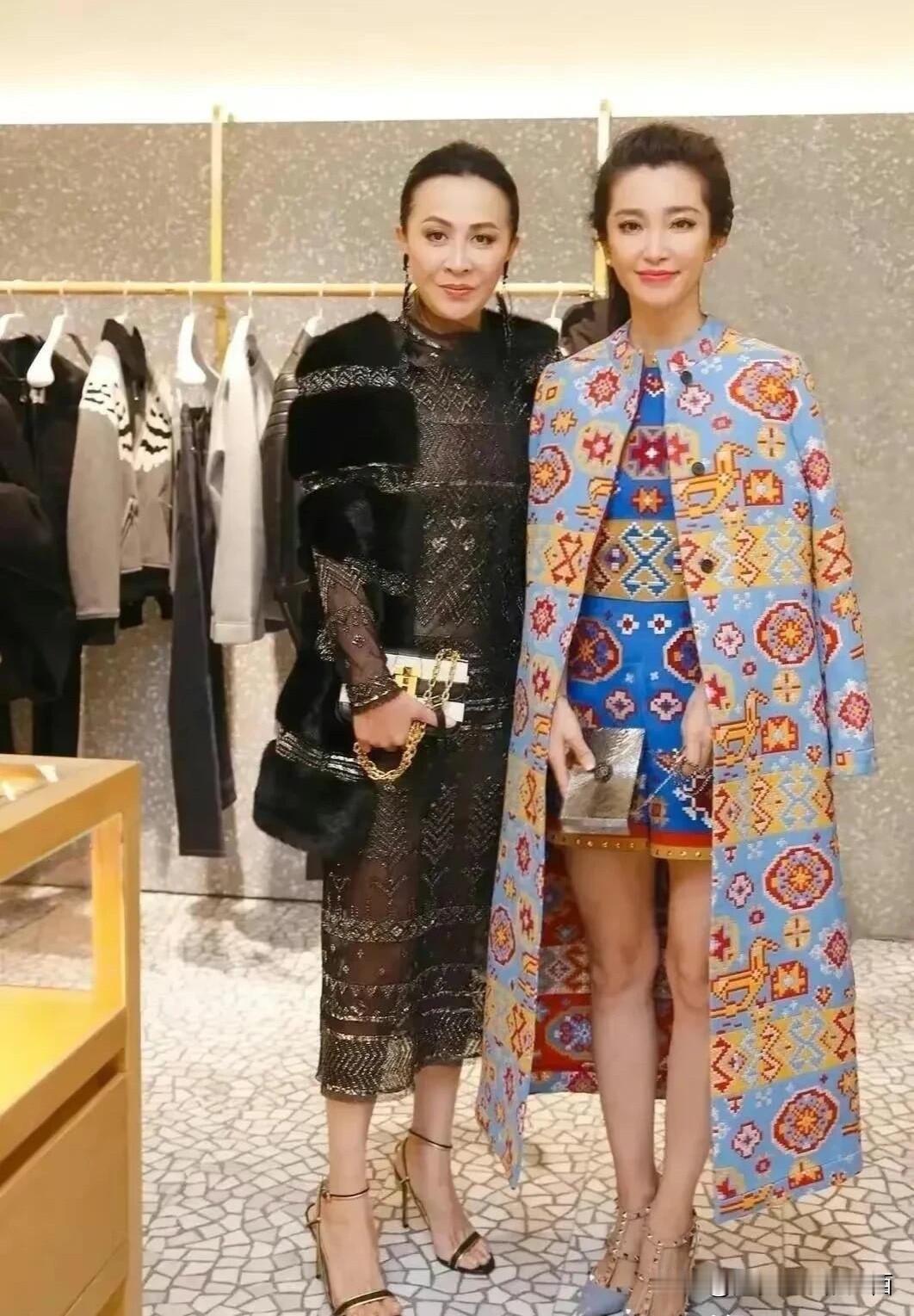 以前觉得年轻时的李冰冰很漂亮，水灵灵的，现在老了还没有刘嘉玲有气质。她的这一身服
