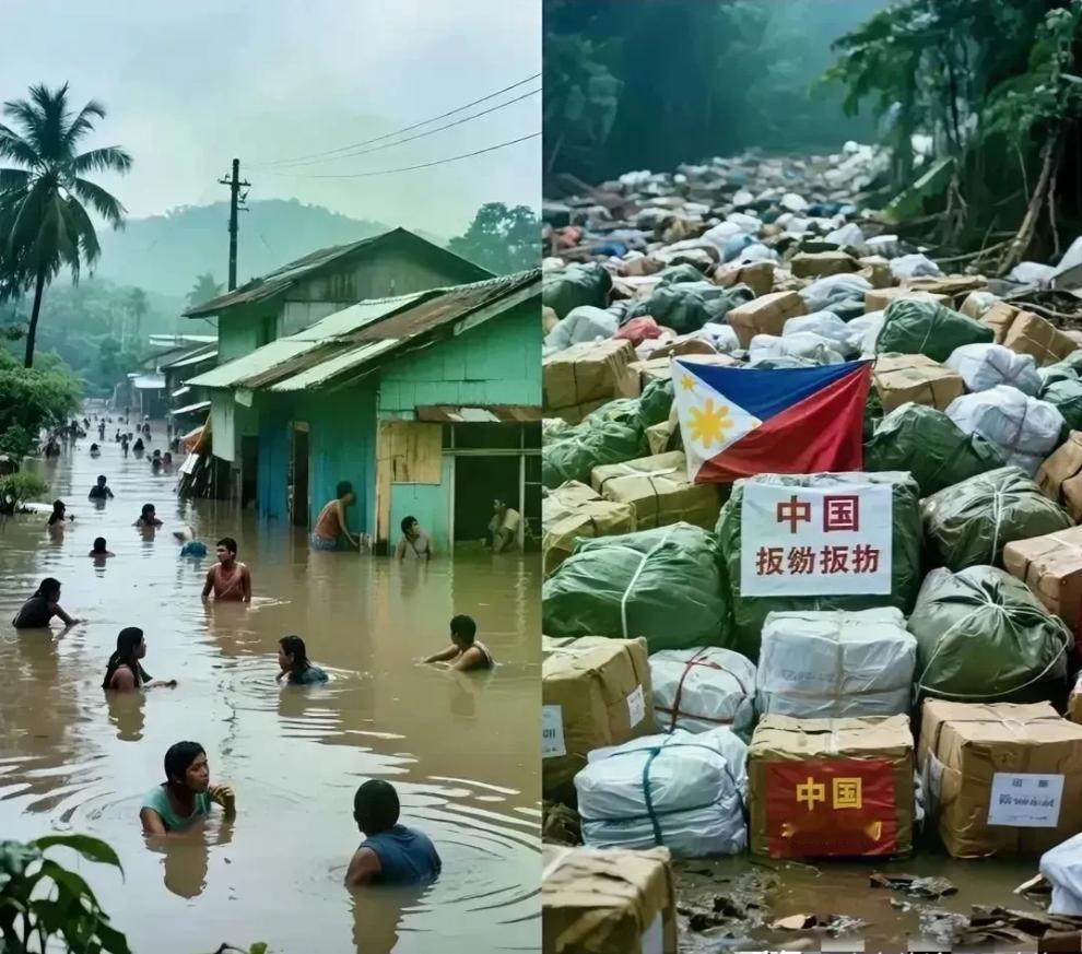 菲律宾遭受了又一次台风带来的水灾，首都马尼拉“水深火热”！救不救？救吧，可能它缓