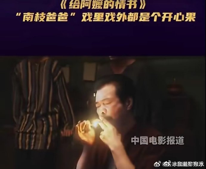 给阿嬷的情书南枝爸爸戏里戏外都是开心果角色和演员本人完美契合，戏里撑起了影片大部