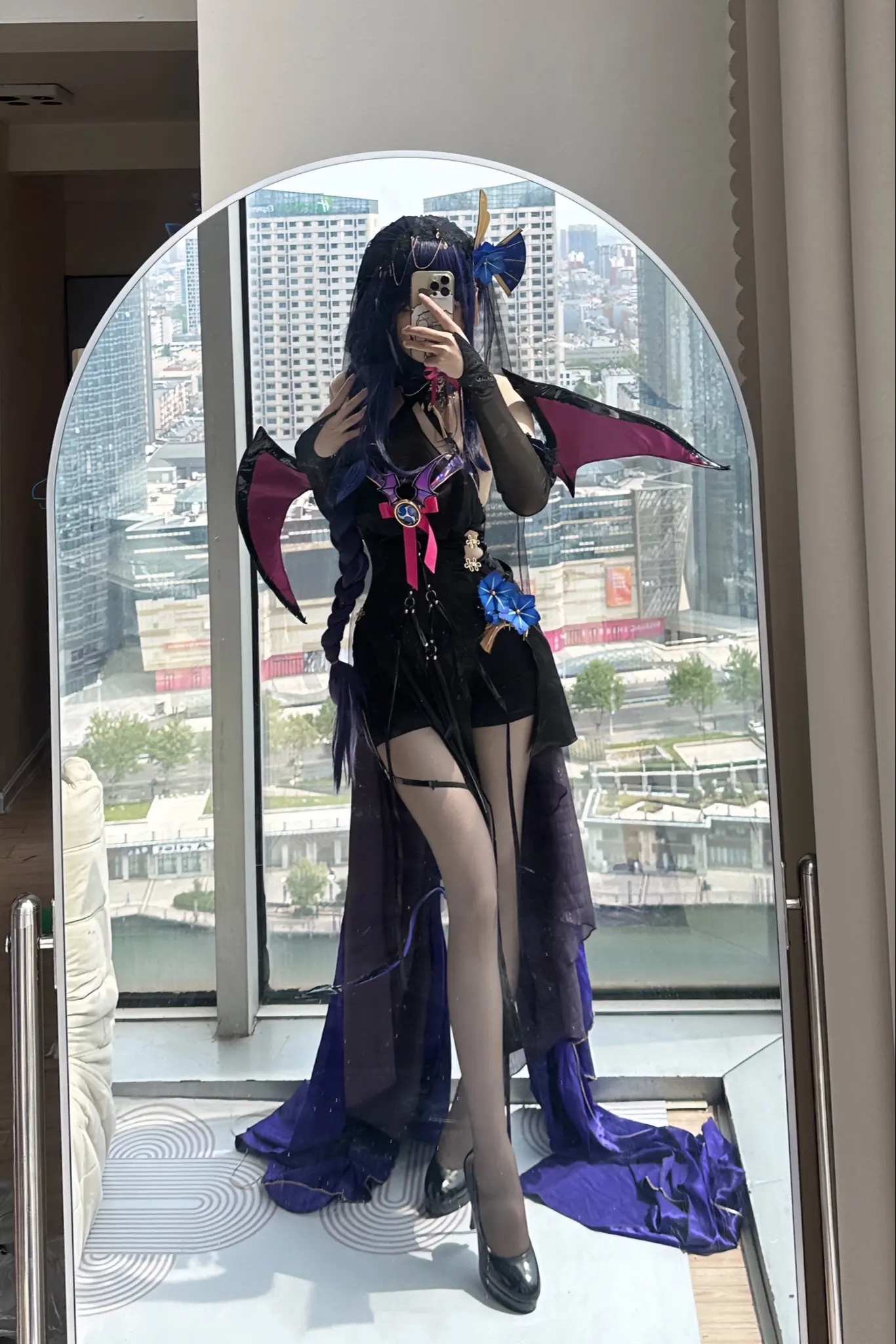 cos试衣 原神cos 雷神魅魔