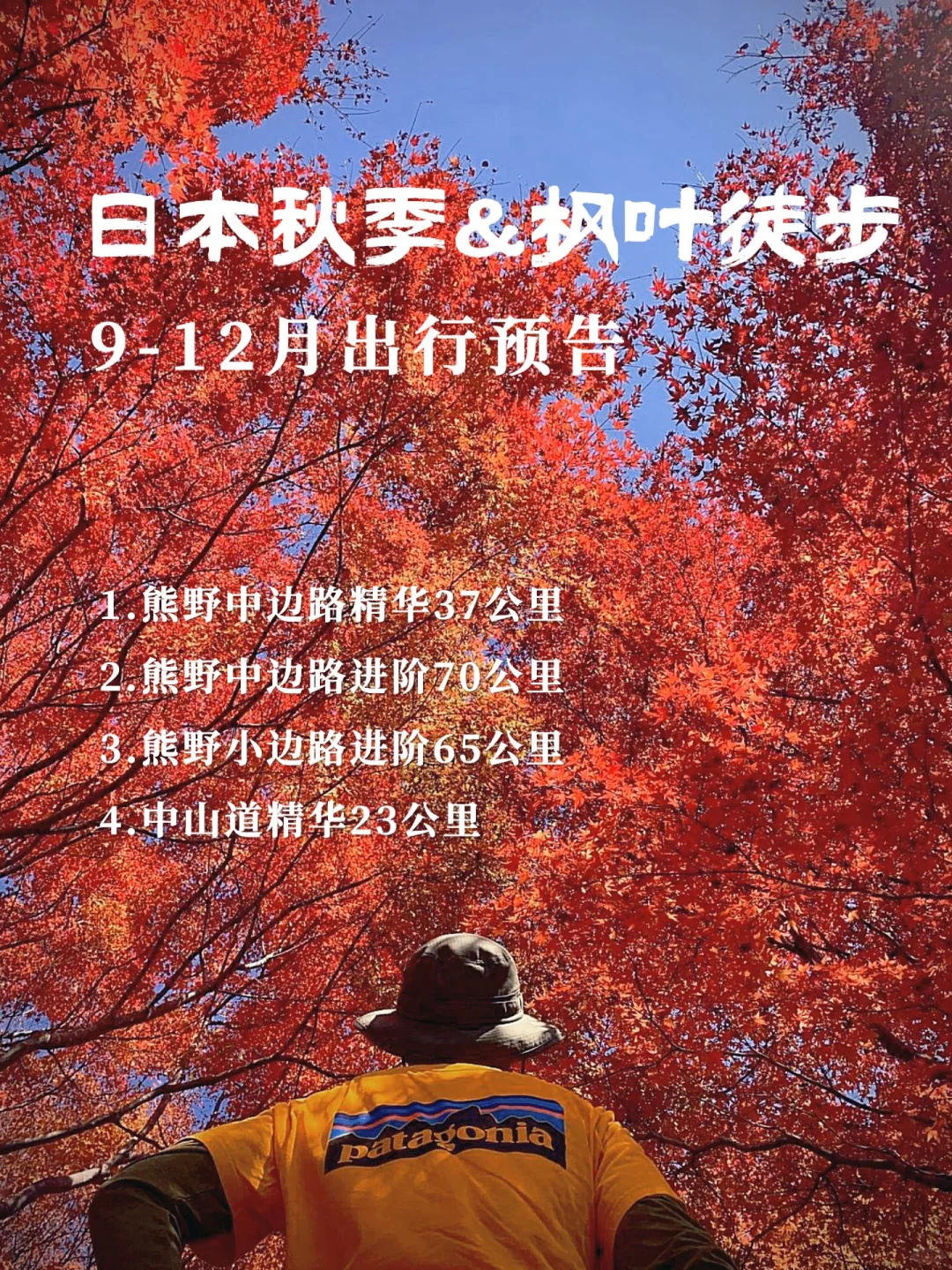 日本🍁秋季&枫叶徒步｜9-12月出行预告