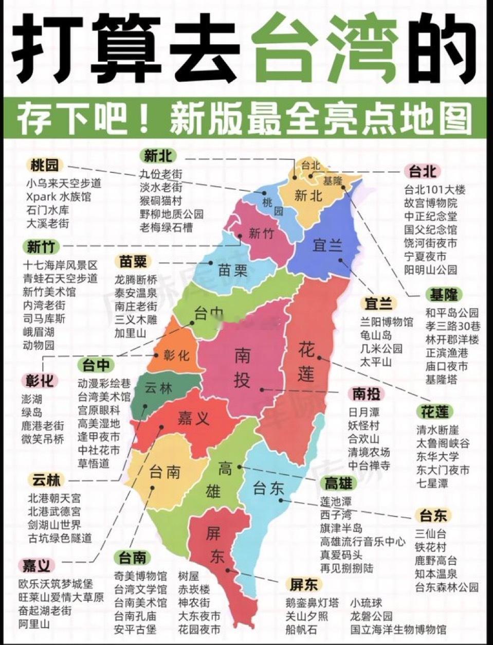 台湾景点全览 一条高铁贯穿南北 搞定 ​​​