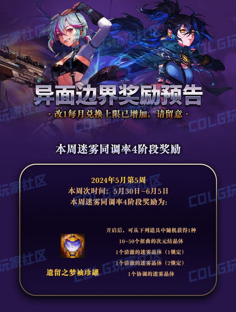DNF本月异面边界奖励预告5.30