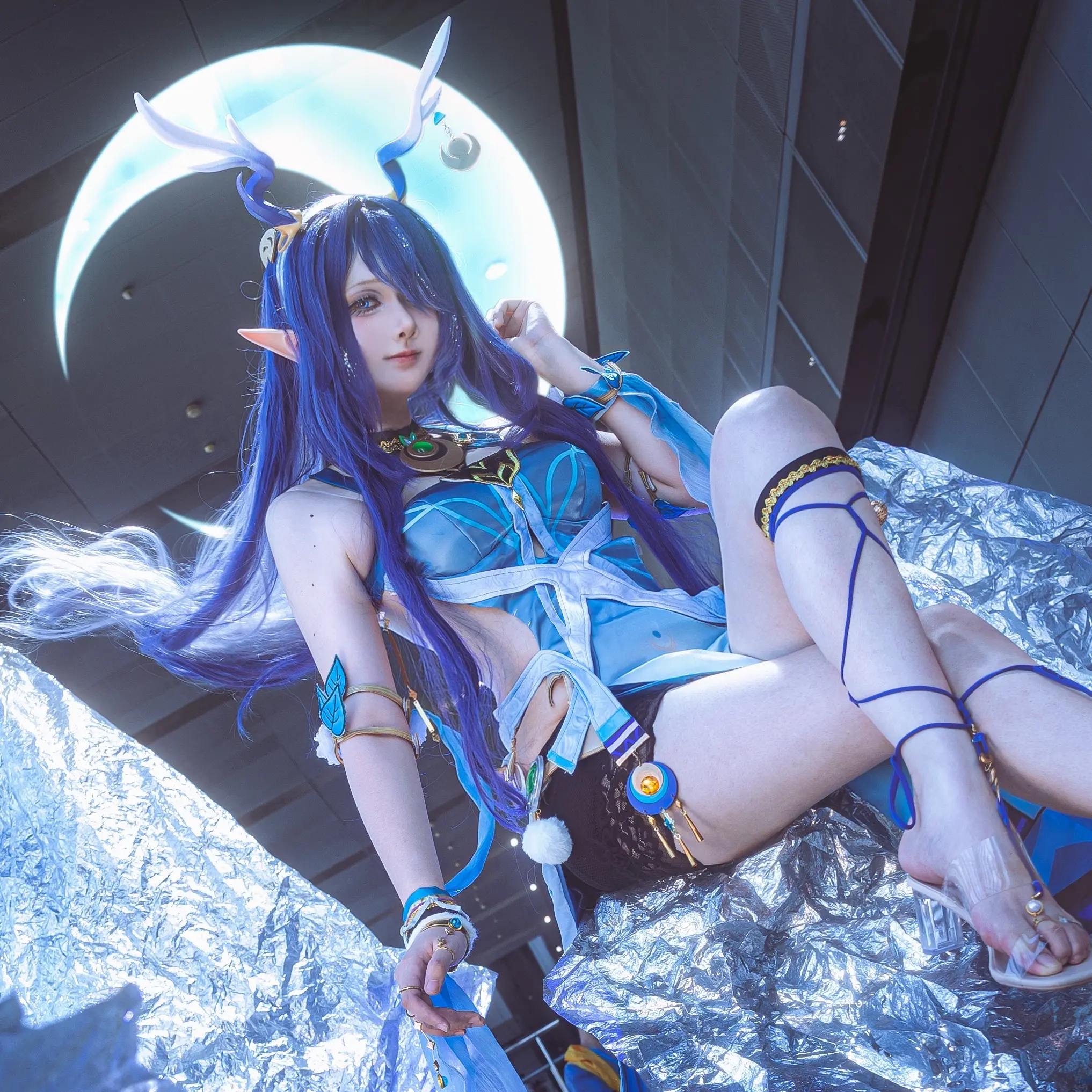 「苍林的圣女」咏月使🌙。📷：教主 菈乌玛：艾瑞