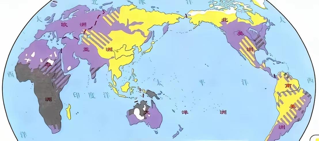 黄种人其实挺悲哀的，本来占有整个美洲和亚洲大部，近代开启后生存空间却一直被压缩，