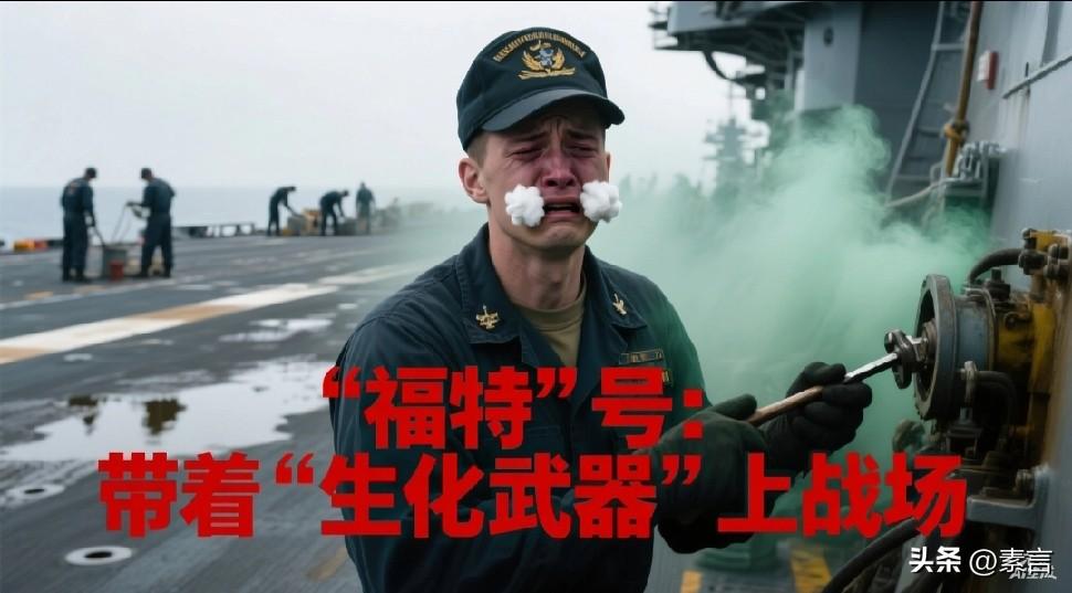 谁能想到？150亿美元打造的美军最新航母，福特号威风凛凛的在战区游弋，然而浑身却