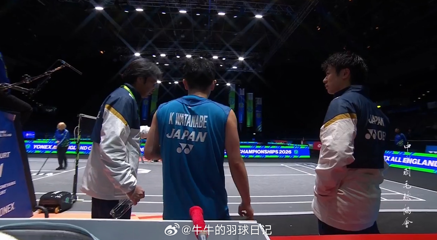 男单 1/16赛 (3)安东森 8-21 渡边航贵...2026全英羽毛球公开赛