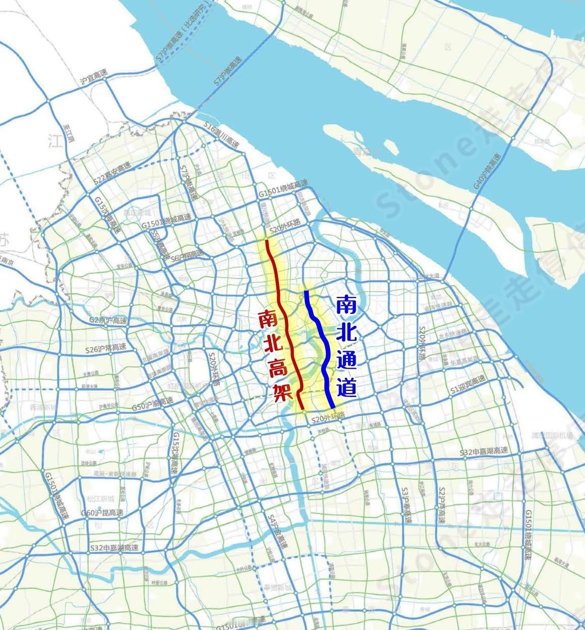 平行于南北高架的南北通道开工了！