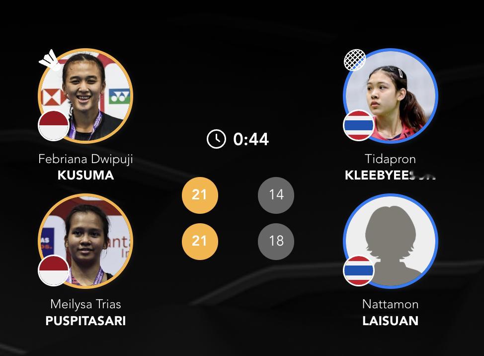 2026亚洲羽毛球团体锦标赛 【女团1/4赛：印尼🇮🇩 1-1 🇹🇭泰国