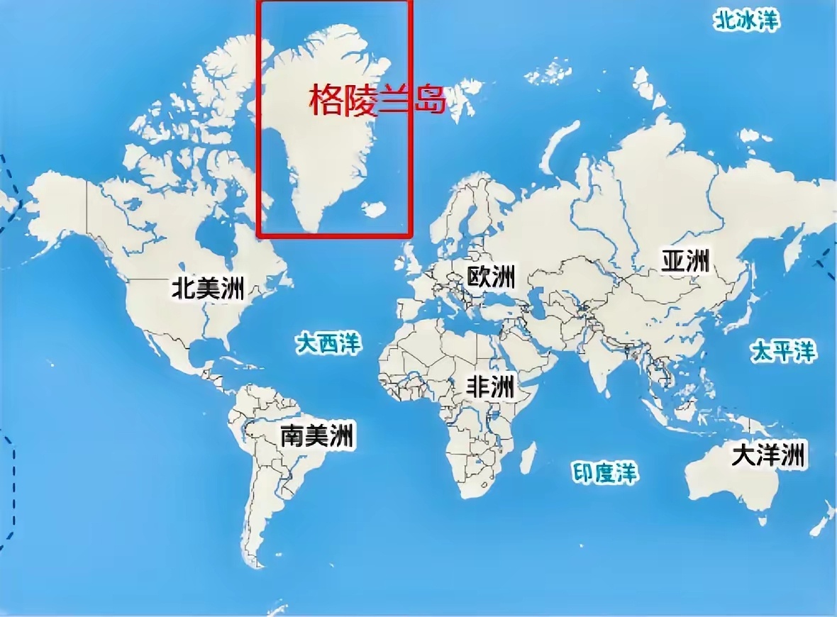 看看格陵兰岛的在世界地图上的位置，就知道美国为什么放言要买格陵兰岛了。本来就计划