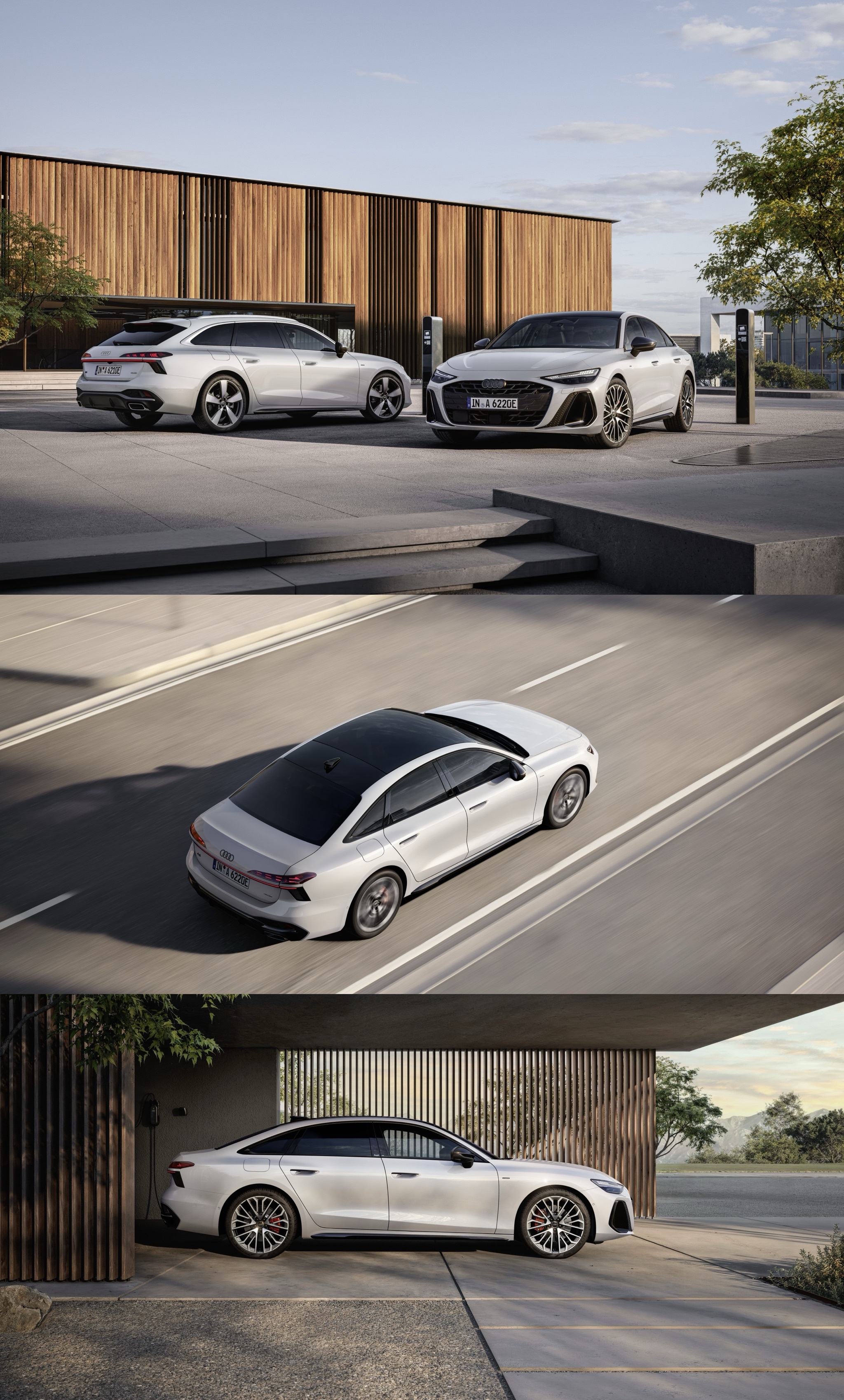奥迪 A6 e-hybrid新A6 e-hybrid的插混系统用2.0T汽油机和