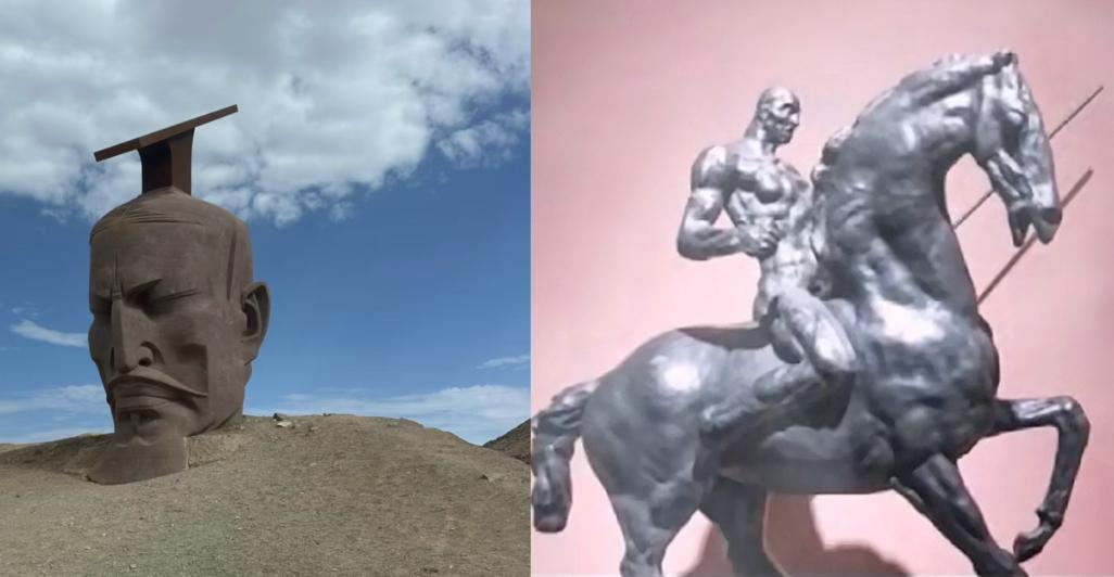 果然没有对比就没有伤害呀，

看完汉武大帝和楚霸王的雕像，再看努尔哈赤的雕像，很